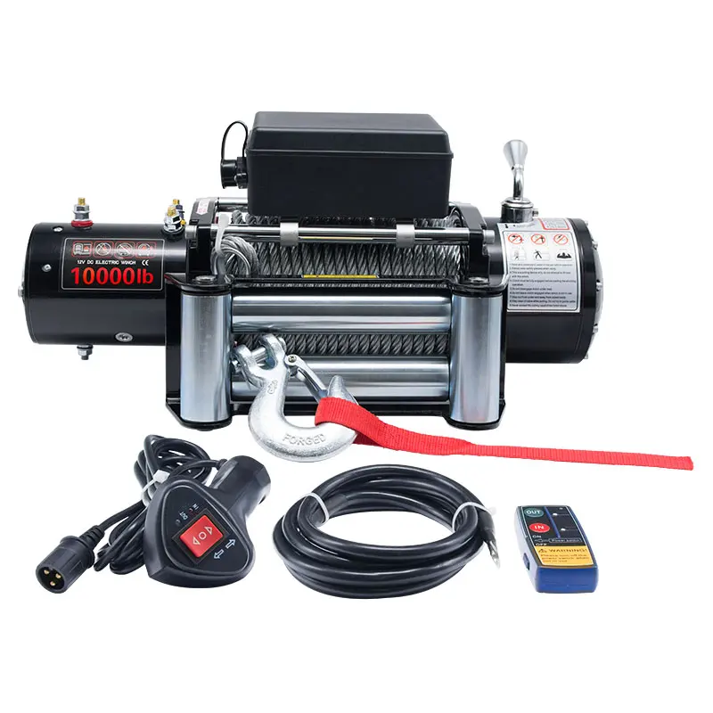 Factory price off road high efficient  4*4 car electric winch 10000lbs with steel rope