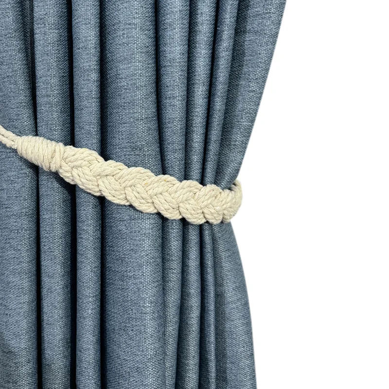 Hot sale curtain strap tie rope Twist braid hand braided curtain accessories tie rope modern simple curtain tie