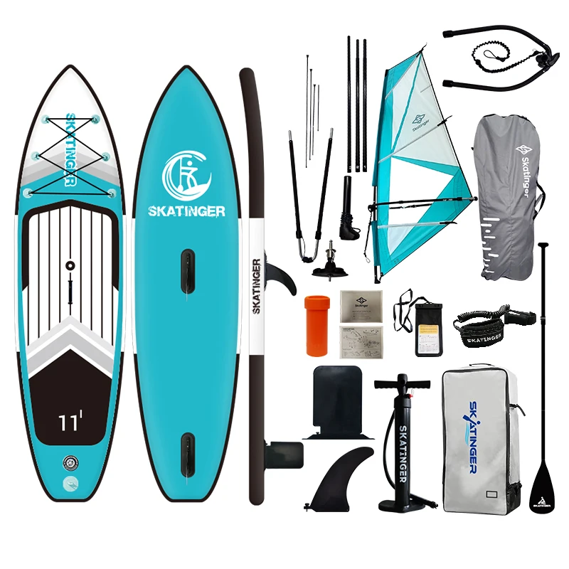 Skatinger High Quality Hard Sail inflatable windsurf board sailing paddle board Funwater windsurf sup foil windsurfing sail