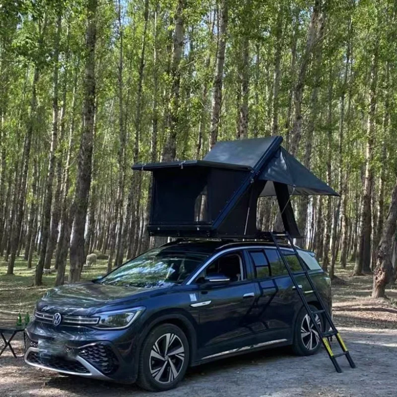 Горячая распродажа палатка на крыше прочная треугольная алюминиевая жесткая оболочка