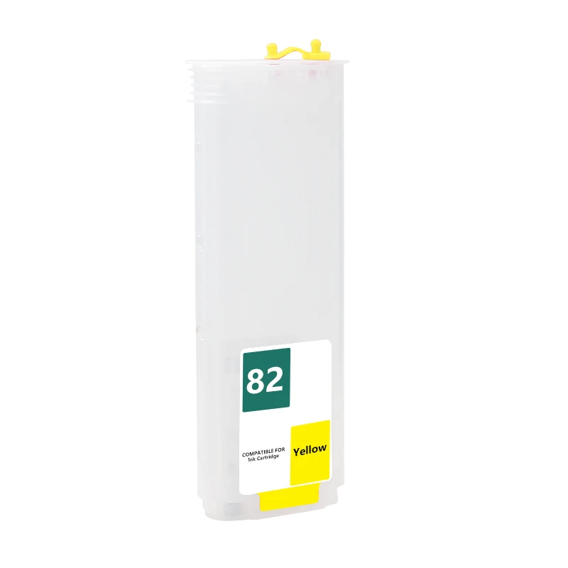 OCBESTJET 280ML 10 82 For HP Designjet 500 Reset Chip Cartridge Empty Refillable Ink Cartridge With Chip For HP 500 800 Printer