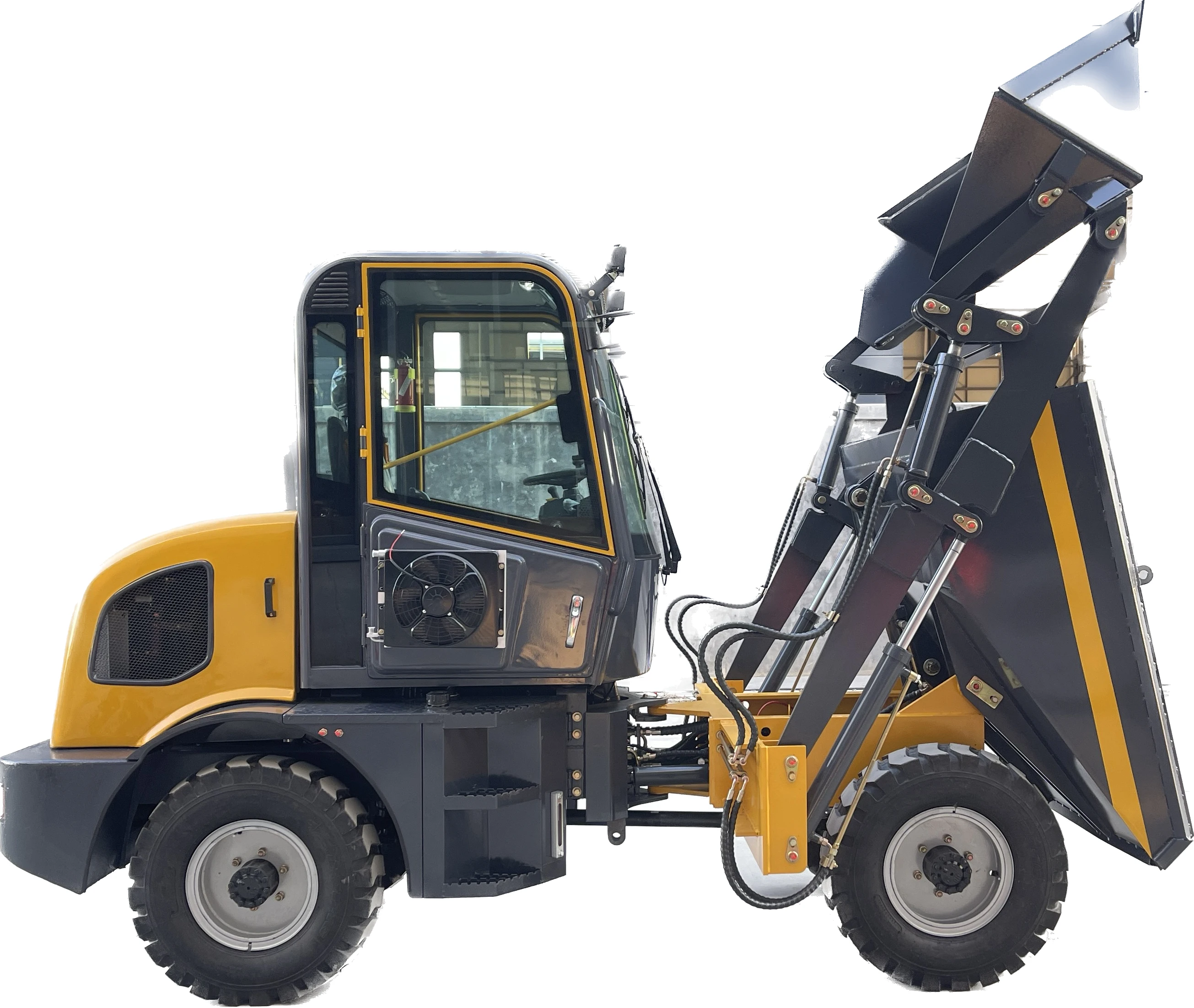 China Factory 2 ton Self Loading Dump Truck For Sale Concrete mixer dumper 2 tons self loading cement dumper Price