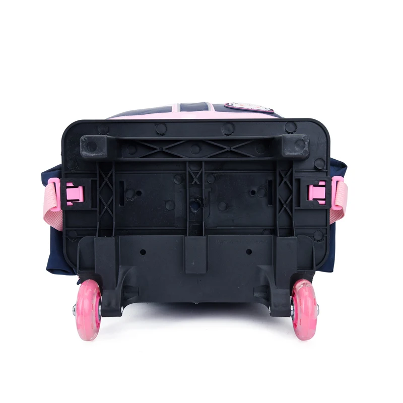 3-6 Grades Children School Bags Kids Travel Rolling Luggage Bag Trolley School Backpack Girls Backpack 2 or 6 Wheels Book Bag