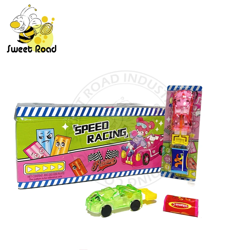 Speed racing car with bubble gum racing car toy candy