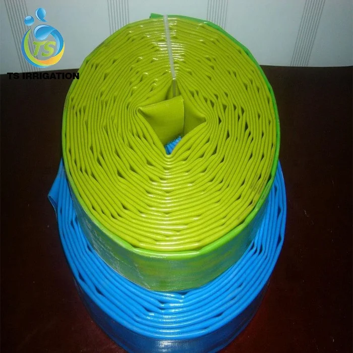 large diameter 63mm double layer agriculture greenhouse hdpe layflat irrigation drip main line pipe