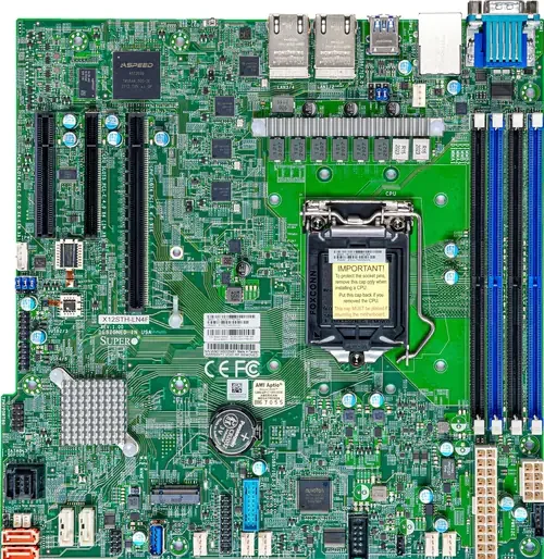 Wholesale price original used Supermicro X12STH-LN4F C256 LGA 1200 support Xeon E-2300 G10 Server Motherboard