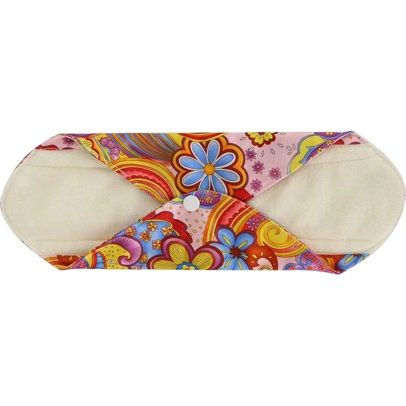 Оптовая продажа, Многоразовые Дышащие гигиенические прокладки, моющиеся женские гигиенические прокладки, органические менструальные прокладки для женщин