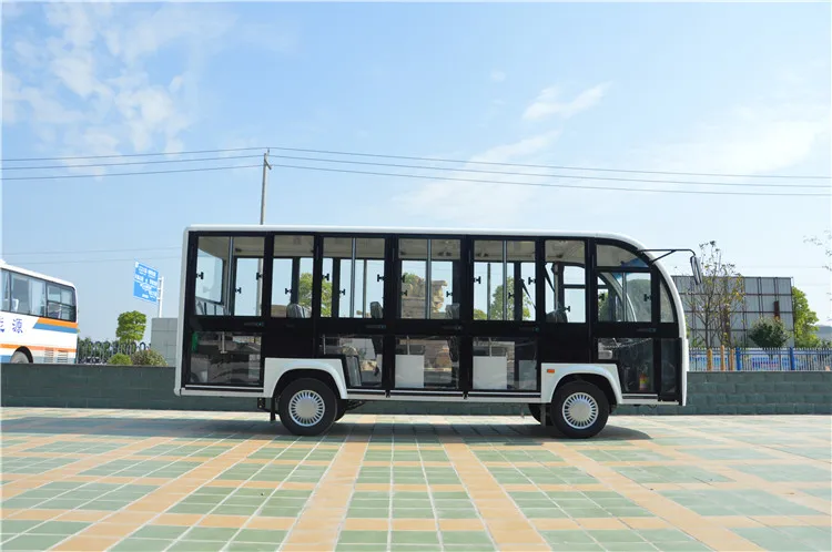 Factory Supply 14 Seater Electric Tourist Shuttle Bus