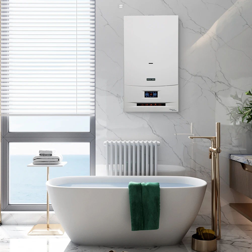 ROC Hot sale Newest Neptune series Kombi domestic wall mounted Water heating gas boiler for home