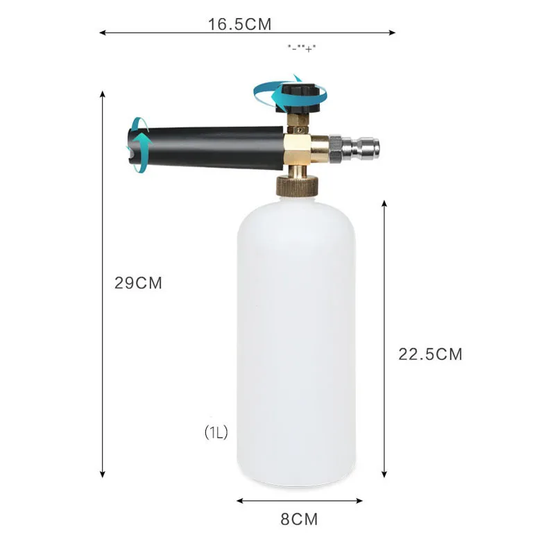 Pressure Washer Soap Foamer Maker Cleaning Jet High pressure foam watering can Sprayer Copper Nozzle Snow Foam Lance