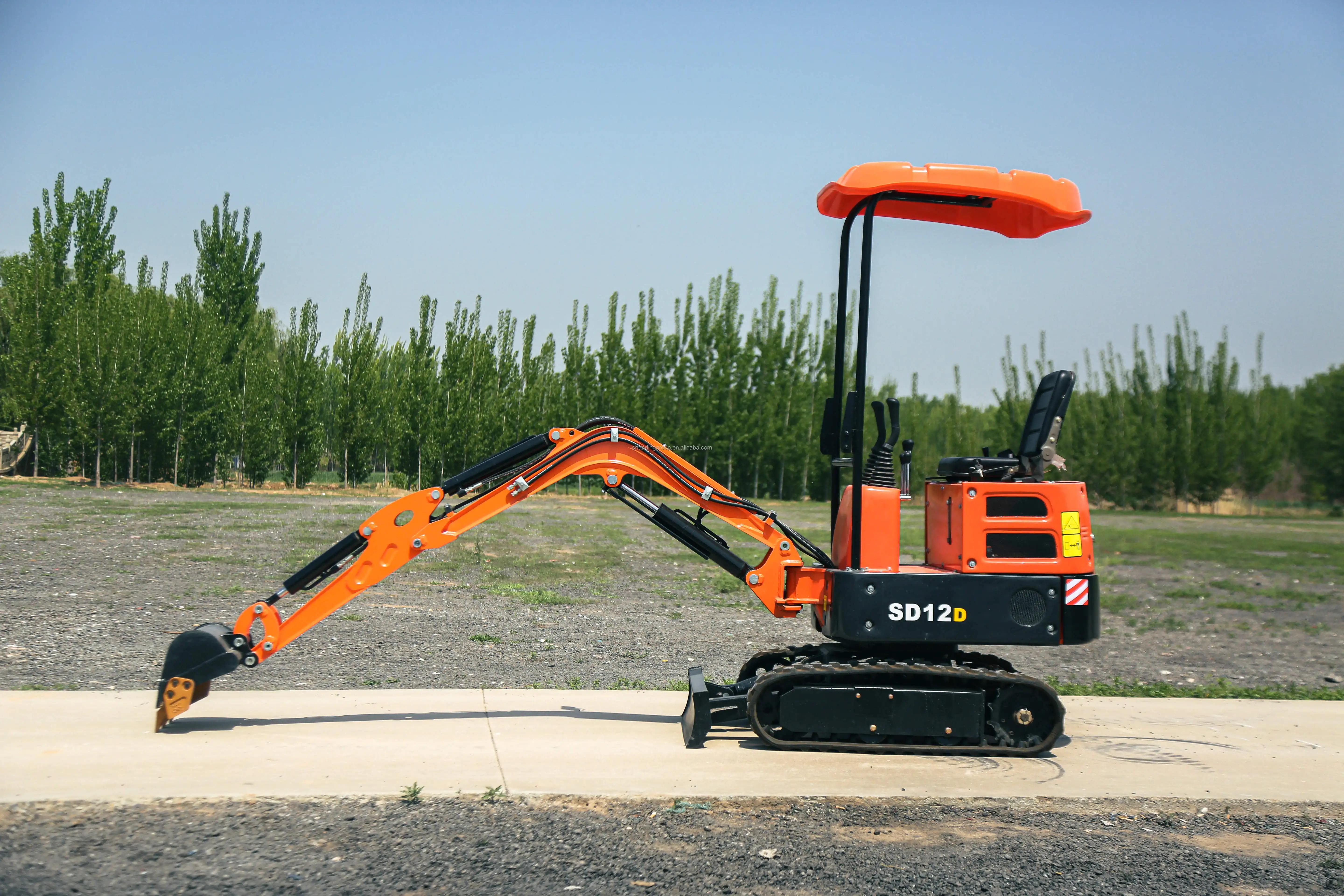 Chinese Digger Mini Excavator 1 Ton Earth-moving Machinery Mini Digger Hydraulic Crawler Mini Excavators Price