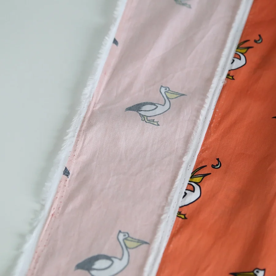 Custom Digital Printing on 100% Cotton Satin fabric for kids