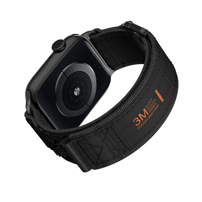 Factory OEM Fashion Sport Fabric Watch Straps Replacement Canvas Watch Bands 42 49MM For Apple Watch Band Ultra Adjustable Size