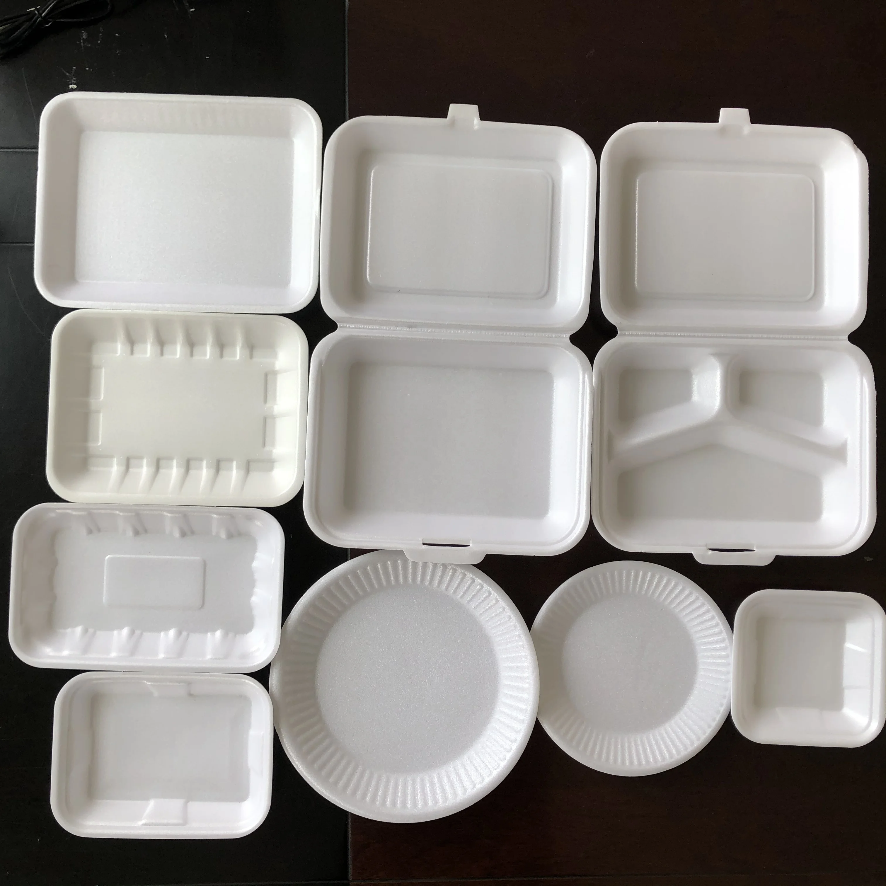 double-screw plastic extruders to making disposable foam plate fast food container box