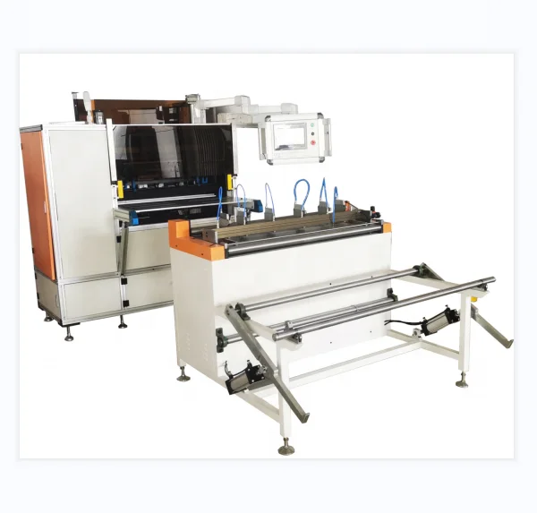 Fully Automatic Multi-layer Multiple spindle Square Car Air Filter Pleated Mesh Filter Media Paper Pleating Machine