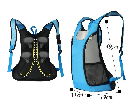 Premium Remote Control LED Light Turn Signal Bike Bags Cycling Hiking Back Packs Outdoor Night Safety Backpack Bag