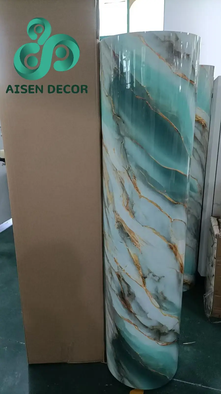 Oil Proof Waterproof Marble Wallpapers 3D Print Self-adhesive Wall Stickers For Kitchen Wall