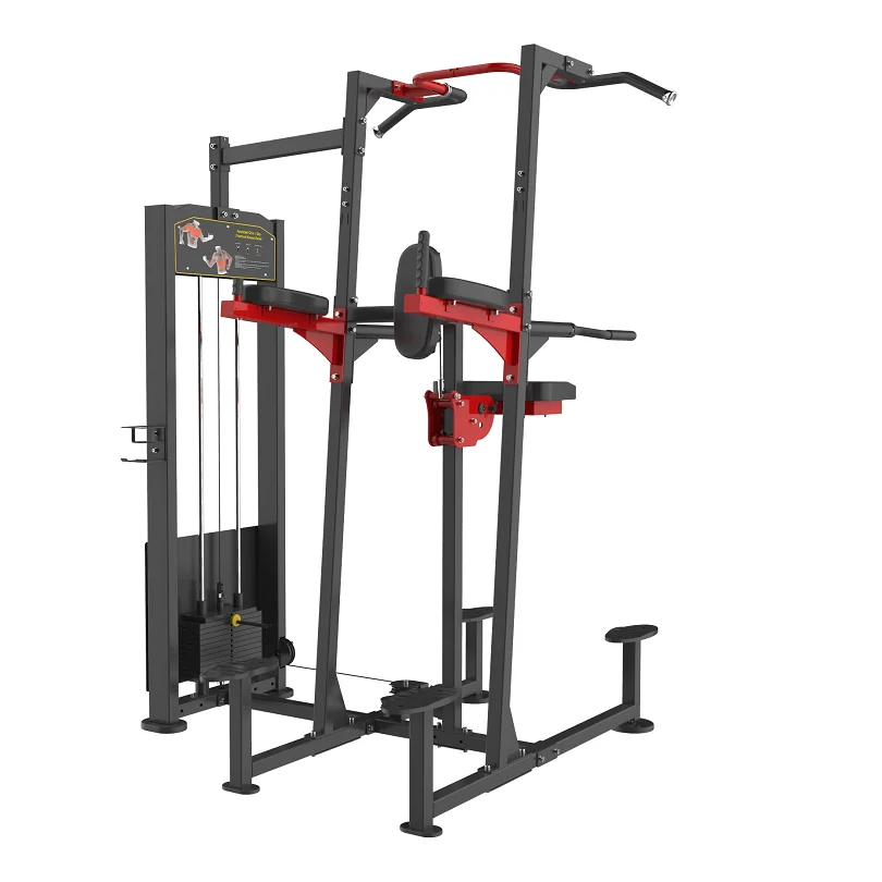 Sport Whole gym machine kneeling type dip/chin assist for club center assisted chin up/dip gym exercise machine