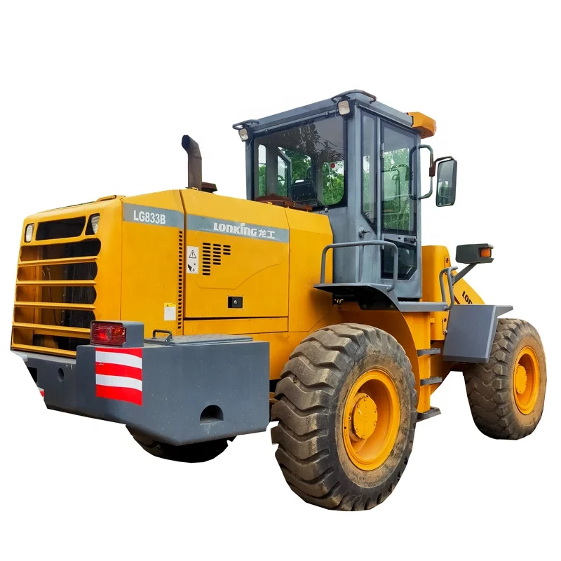 Low price Chinese original second hand LG833B hydraulic wheel loader in good condition