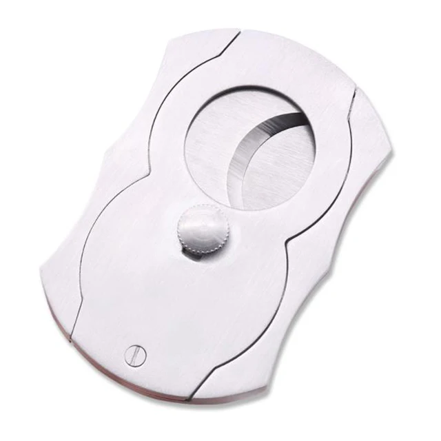custom luxury accessories logo stainless steel guillotine cut tool scissors cigar cutter