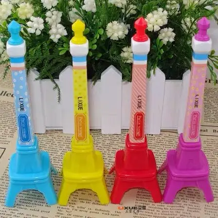 0.5mm Blue Ink Cartoon Creative plastic eiffel tower penkawaii souvenir gift ballpoint pen for kids