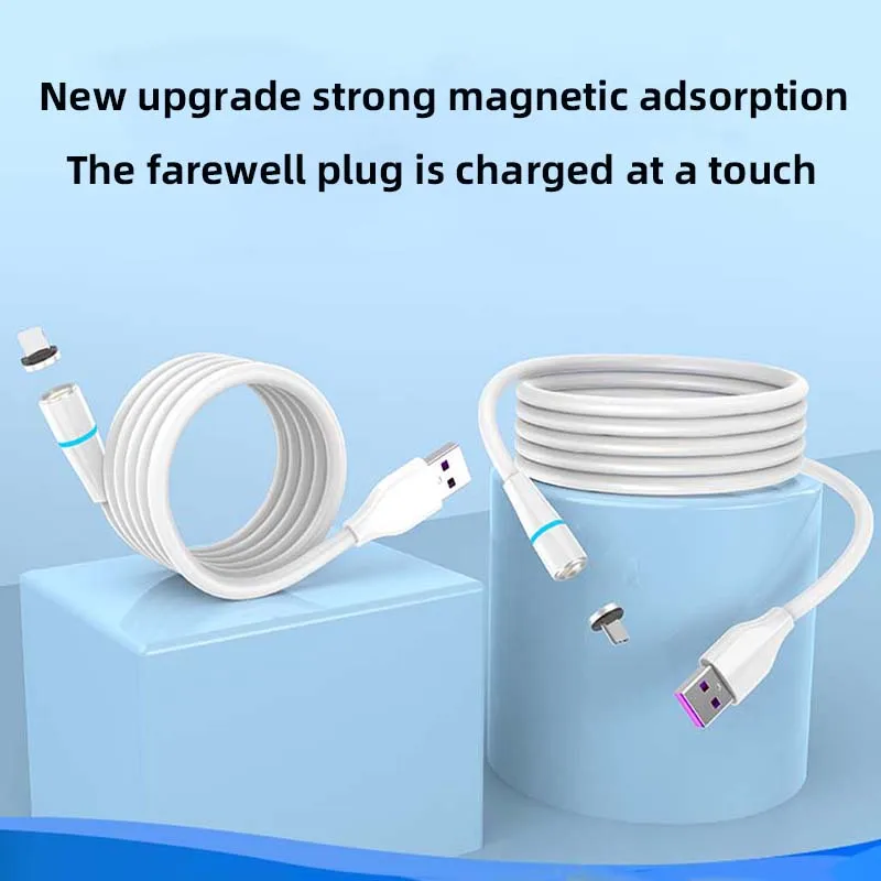 High Quality 3A Cell Phone Cable Magnetic Usb Charger 3 In 1 Usb Charging Data Led Usb cable