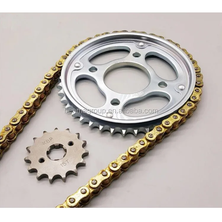428H-128L 39T 15T Sprocket Kits Motorcycle Heavy Duty Transmission Kits for WY125