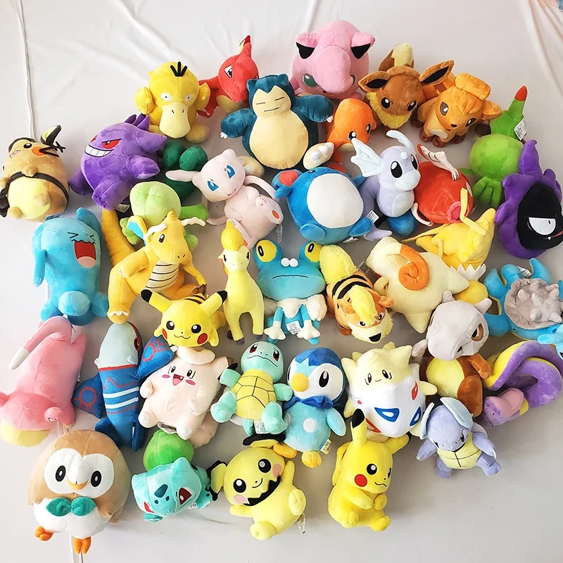 High Quality Anime Cute Pokemon and Pikachu Soft Toys Custom Kawaii Peluche Pokemon Plush Toy