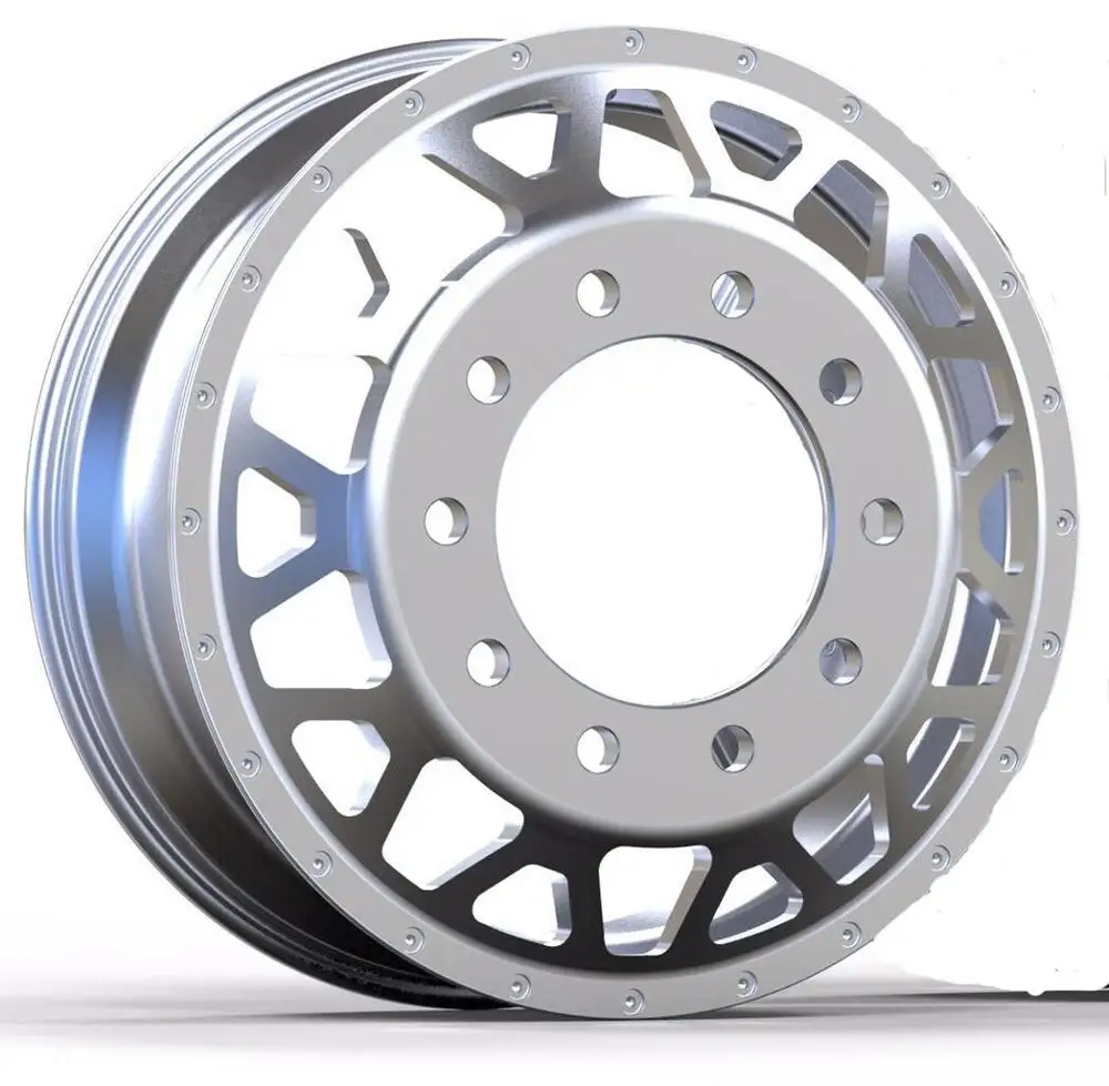 22.5 inch polished customized truck alloy forged wheel rims