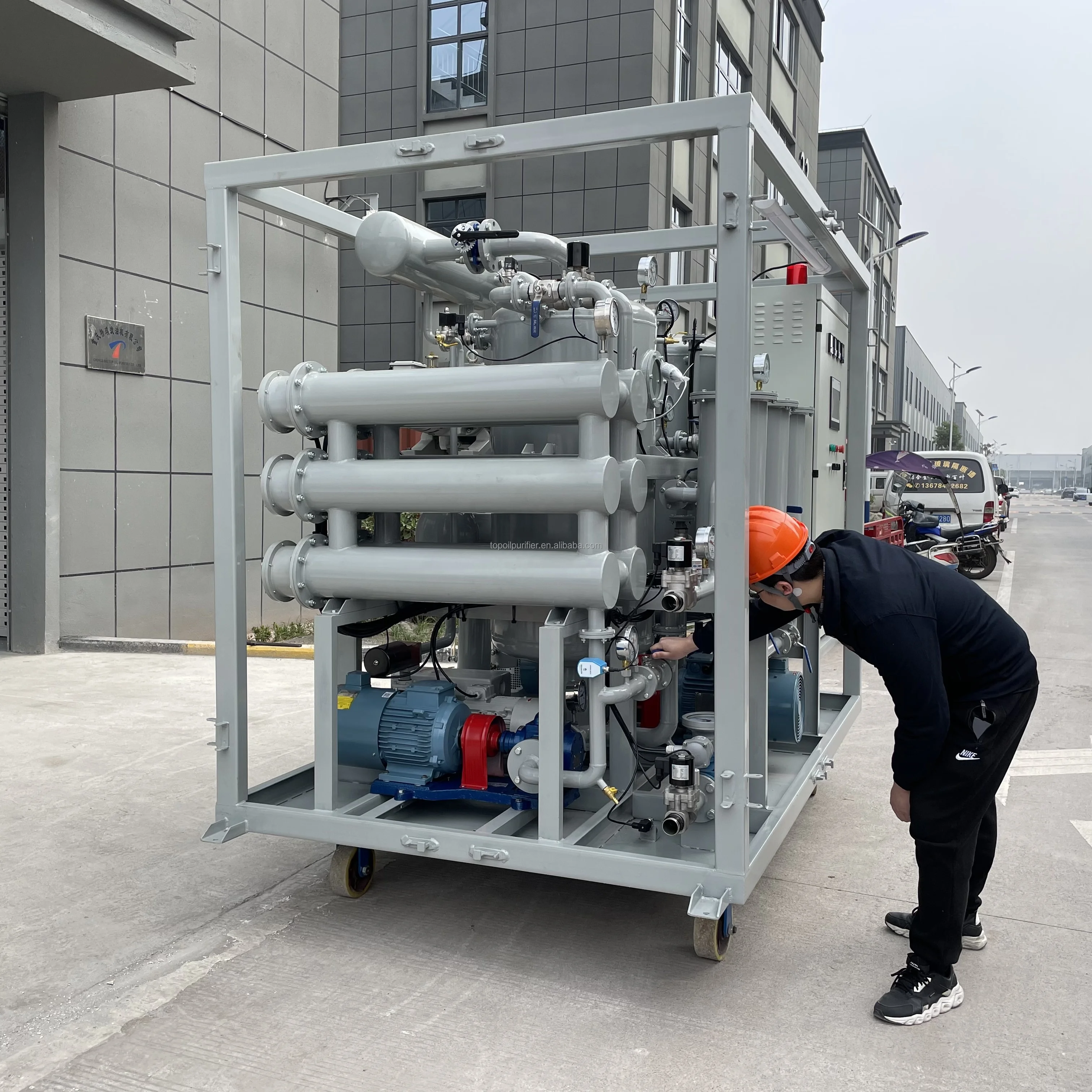 Series ZYD-M Portable Double-Stage Vacuum Transformer Oil Purification Plant With a Trailer