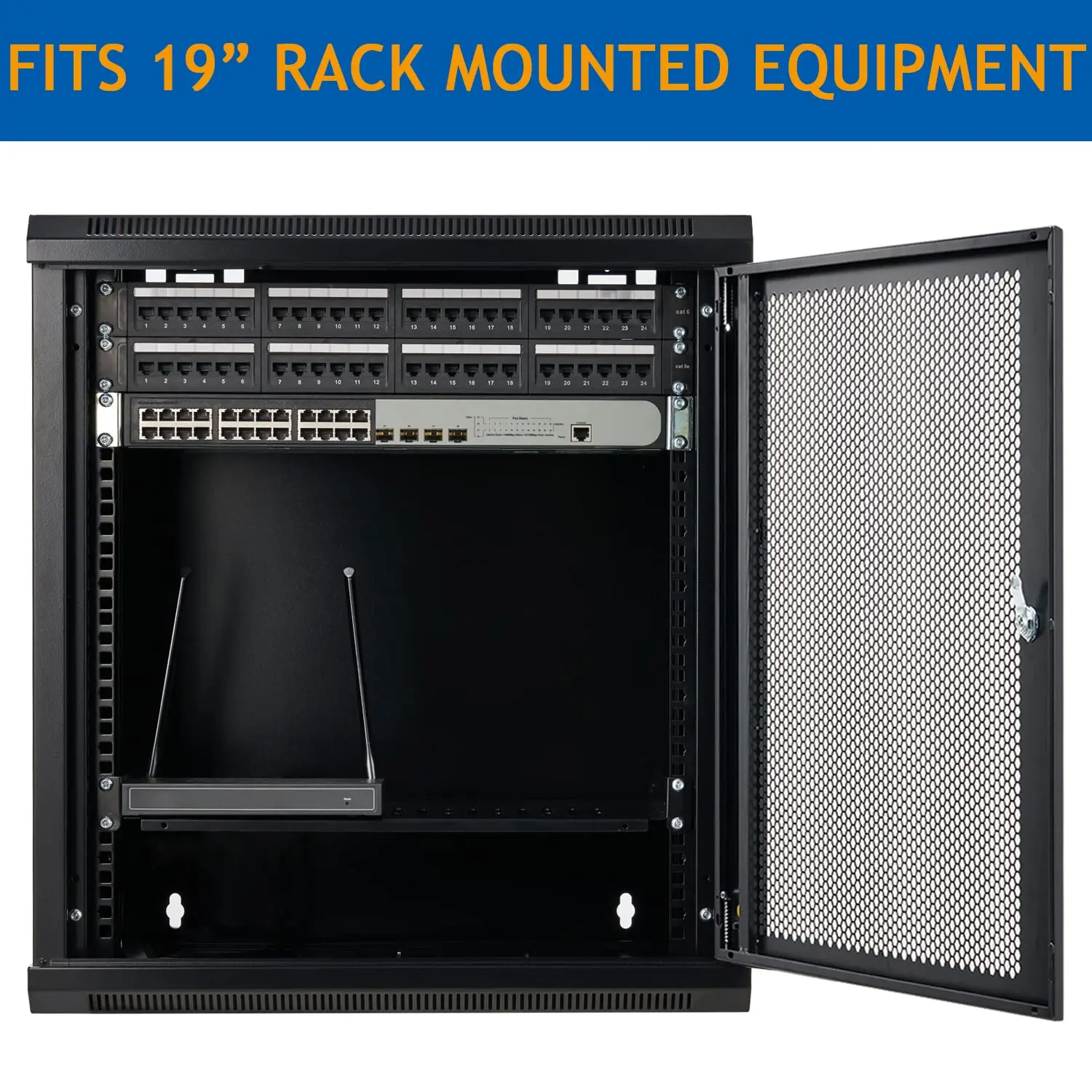 High quality 12U Wall Mount Server Cabinet Network Rack Vented Enclosure Locking Door customized cabinet telecom box