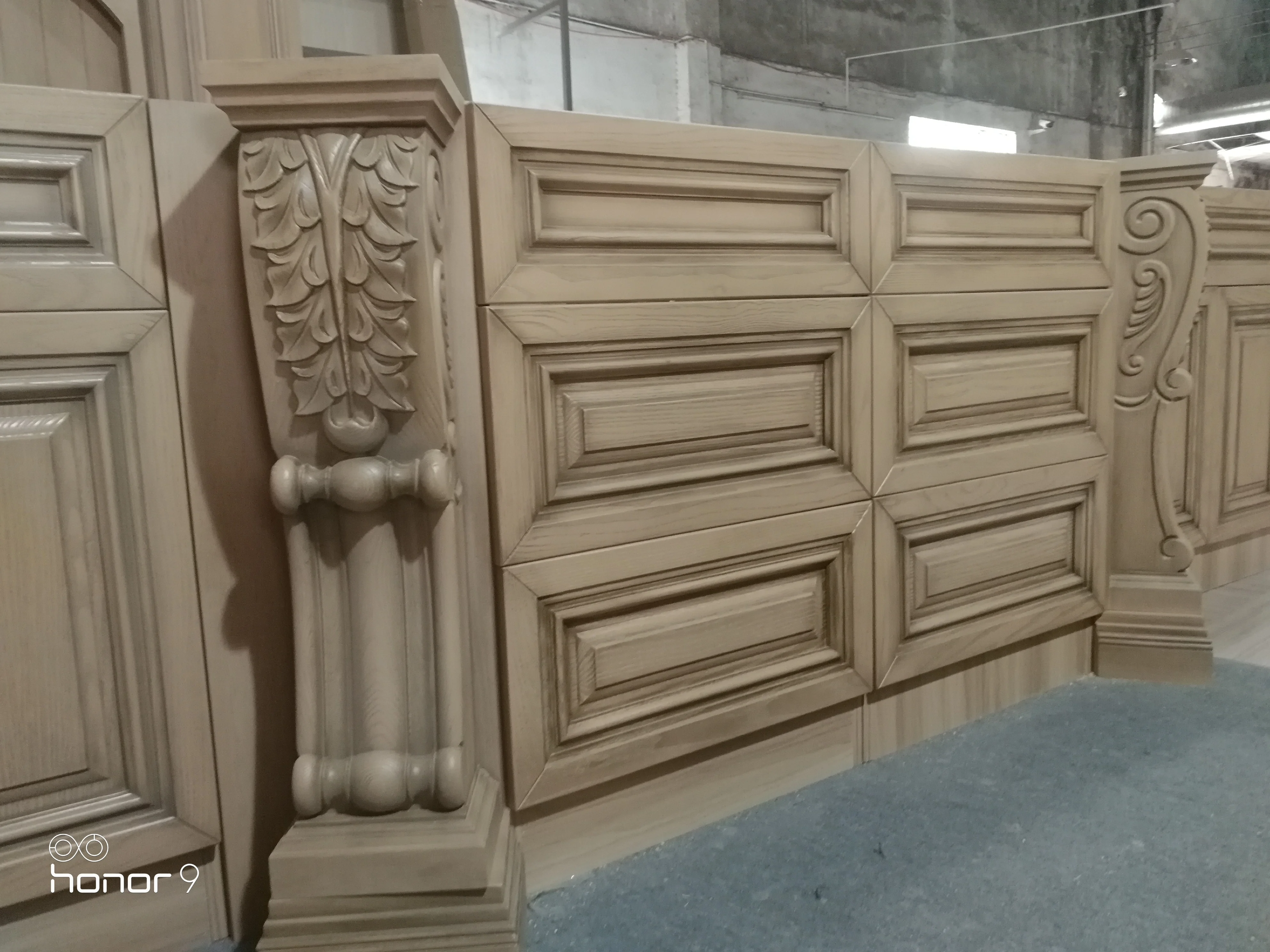 Luxury Solid oak wood kitchen cabinet design for entire house modular kitchen cabinet.