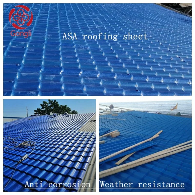 Teja de techo termoacustica en upvc techos pvc asa hoja antique chinese roof