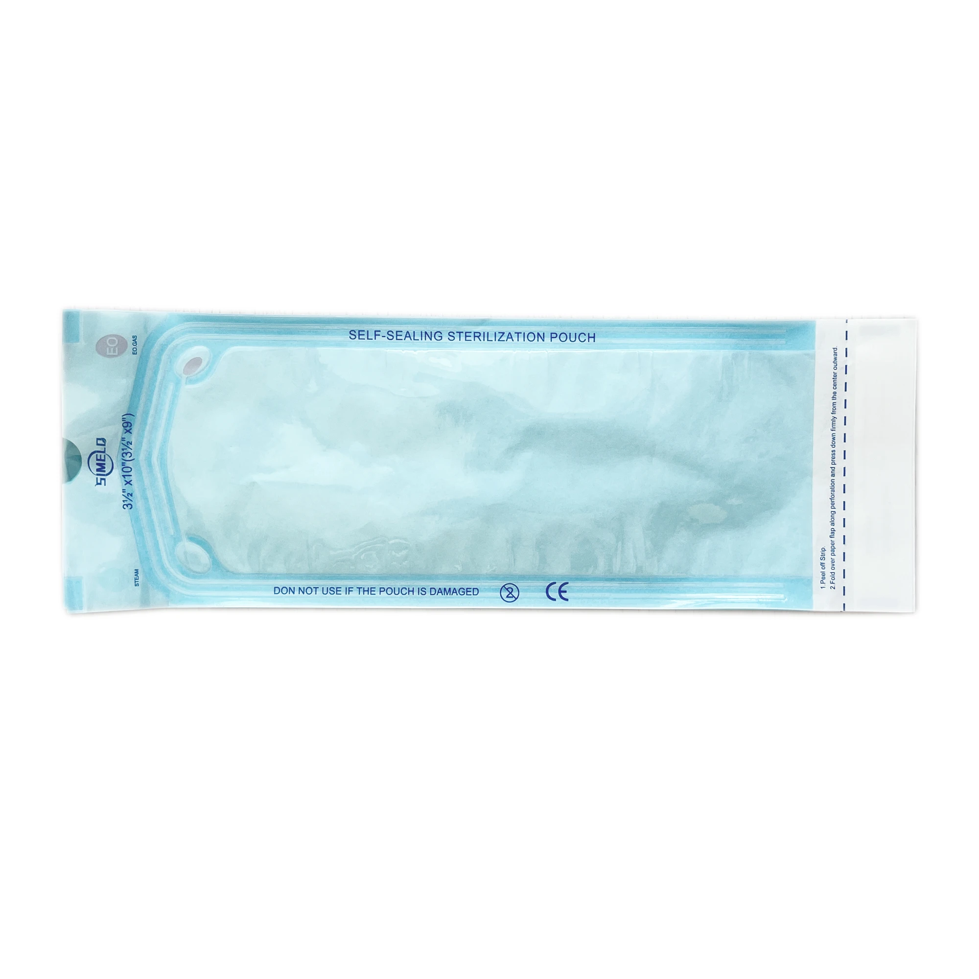 Sterilization Flat Roll Pouch Reel Medical packaging for Steam/EO Sterilization 50mm*200m