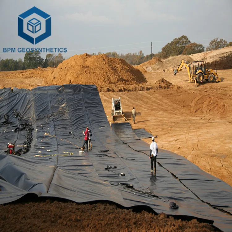 Геомембрана из полиэтилена высокой плотности 1 5 мм для отходов и горных работ в Южной Африке