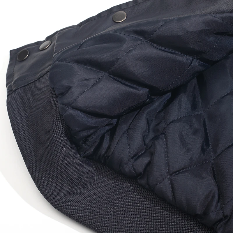 OEM Embroidery Patches Men Letterman Jacket Baseball Leather Street Designer Letterman Men Jacket Custom Varsity Jacket