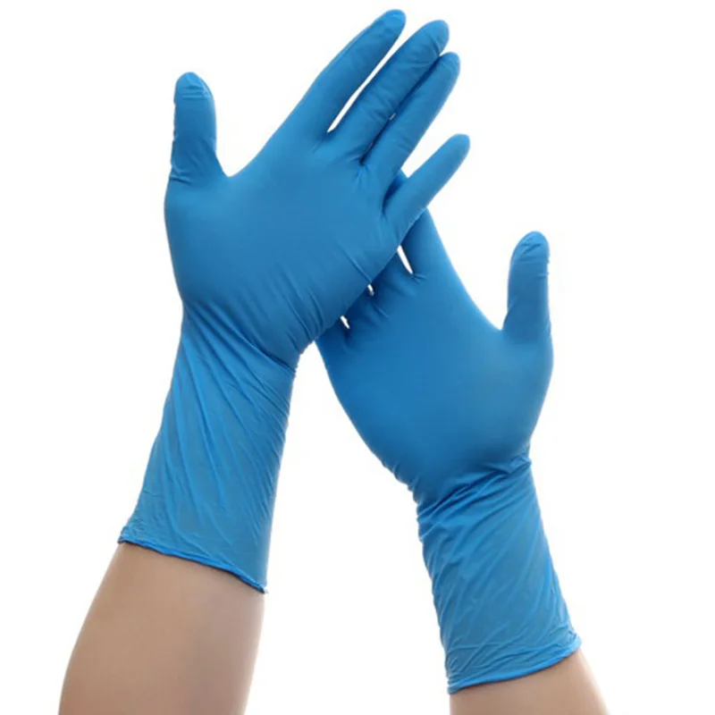 disposable nitrile gloves food grade synthetic nitrile blue disposable gloves with high quality