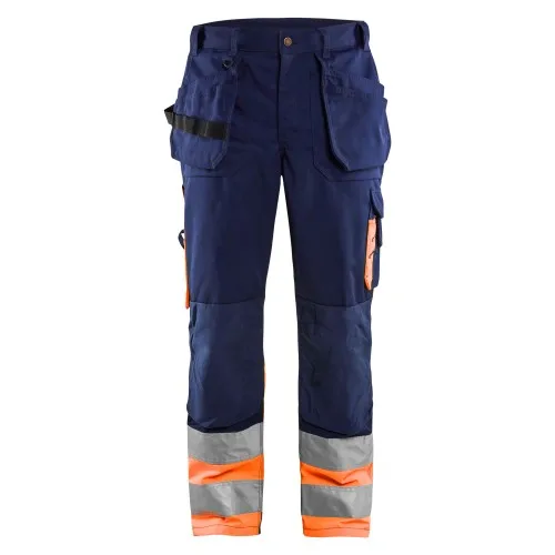 Safety Work Trousers Multi Pockets Work Pants Men Reflective Hi Vis Workwear Trousers High Quality Customized Cargo Trouser