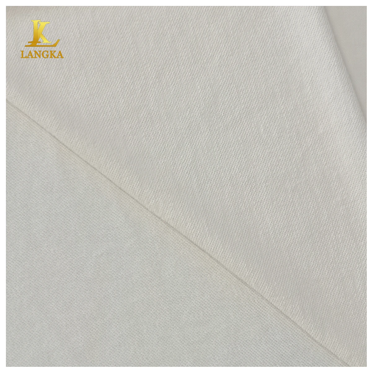 Langka soft plain dyed 320gsm 100 recycled polyester weft knit french terry fabric for sweater hoodies