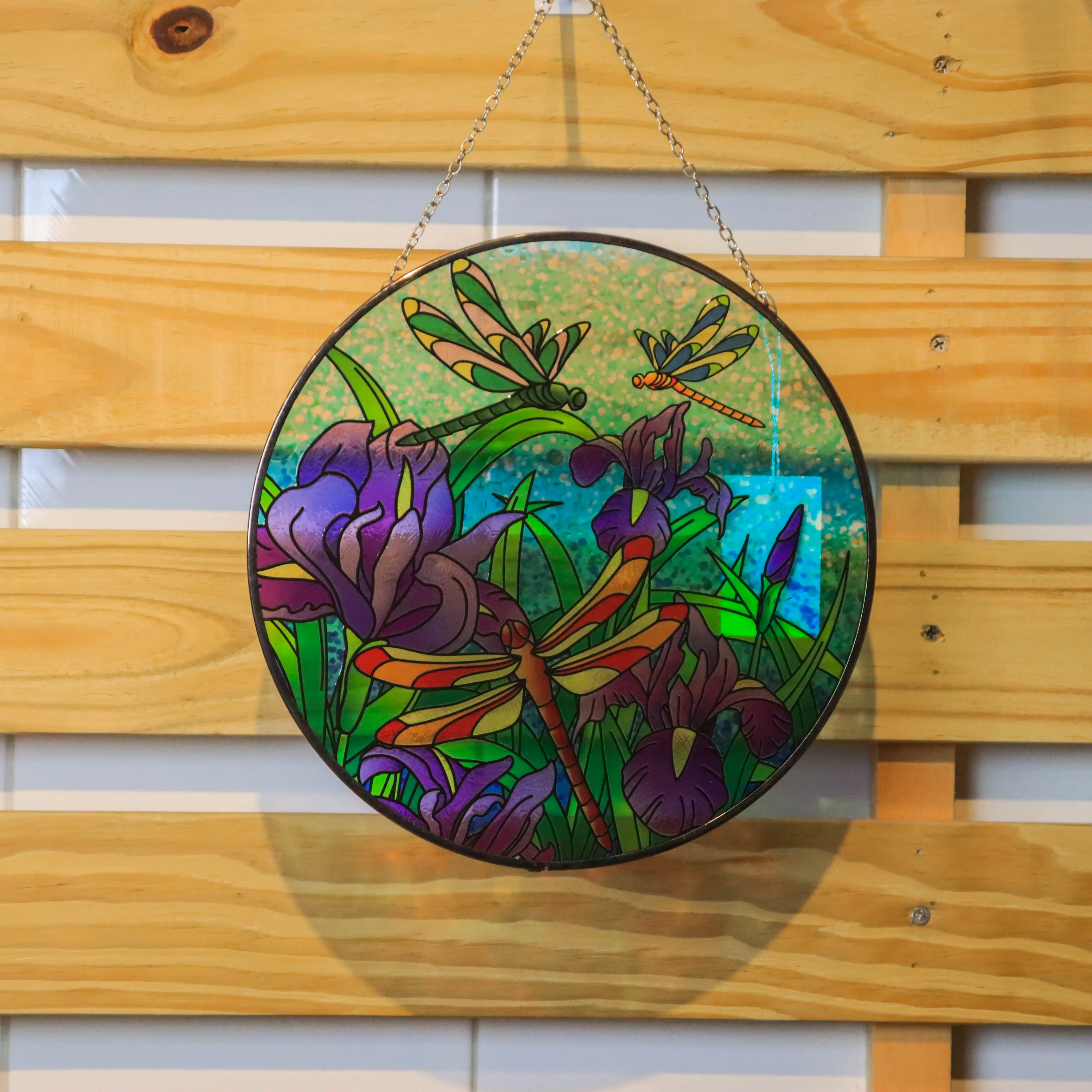 Vibrant 12-Inch Glass Art - Stunning Transparency, Dynamic 3D Effects, custom suncatcher Light Play suncatcher supplies