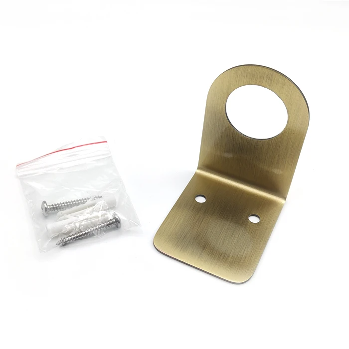 Antique Brass Bottle Holder for Soap Dispenser, Shower Bottle Holder, Shampoo Bottle Holder