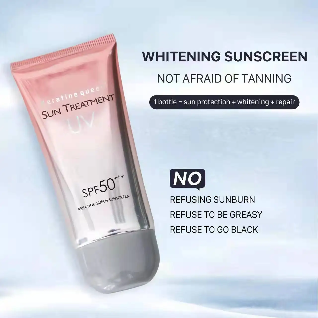 Portable Body Sunblock SPF 50 Sunblock Sunscreen Moisturizer Whitening Organic Sunscreen Cream