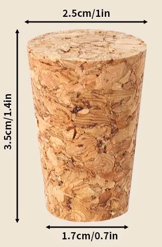 Soft Wood Corks, Tapered Cork Plugs Wine Bottle Stopper, Leakproof Wine Bottle Corks, Natural Wine Corks