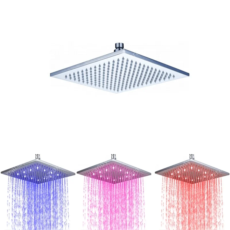 250mm Bathroom Hanging Shower(Blue-Green-Red)