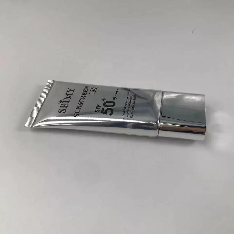 30ml 50ML 60ml Custom Degradable Sunscreen Tube With Airless Pump Luxury plastic cosmetic tubes