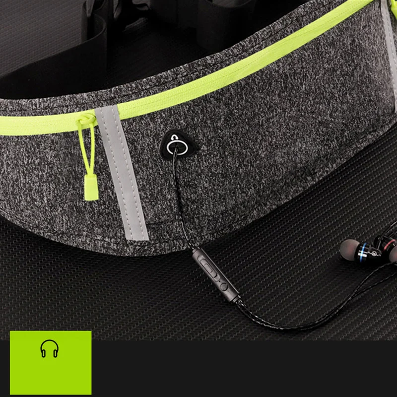 Multi Functional Sports Car Key Card Waist Pack Leica Three Pockets Waterproof Cell Phone Cycling Fit Race Belt Waist Packs