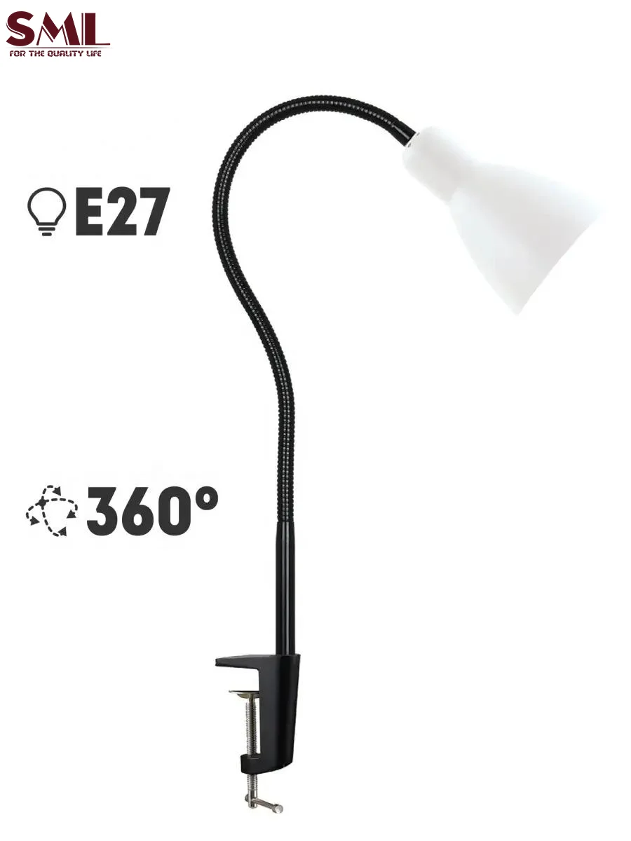 SML Creativity Iron light Adjustable Clip light online switch on/off Reading lamp