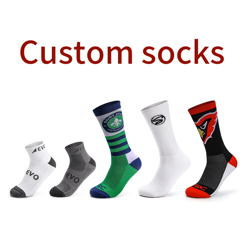 2021 Custom Knit Cotton Fashion Printed Socks For Men Sports Socks Custom Logo Design Embroidered Horse Riding Socks Equestrian