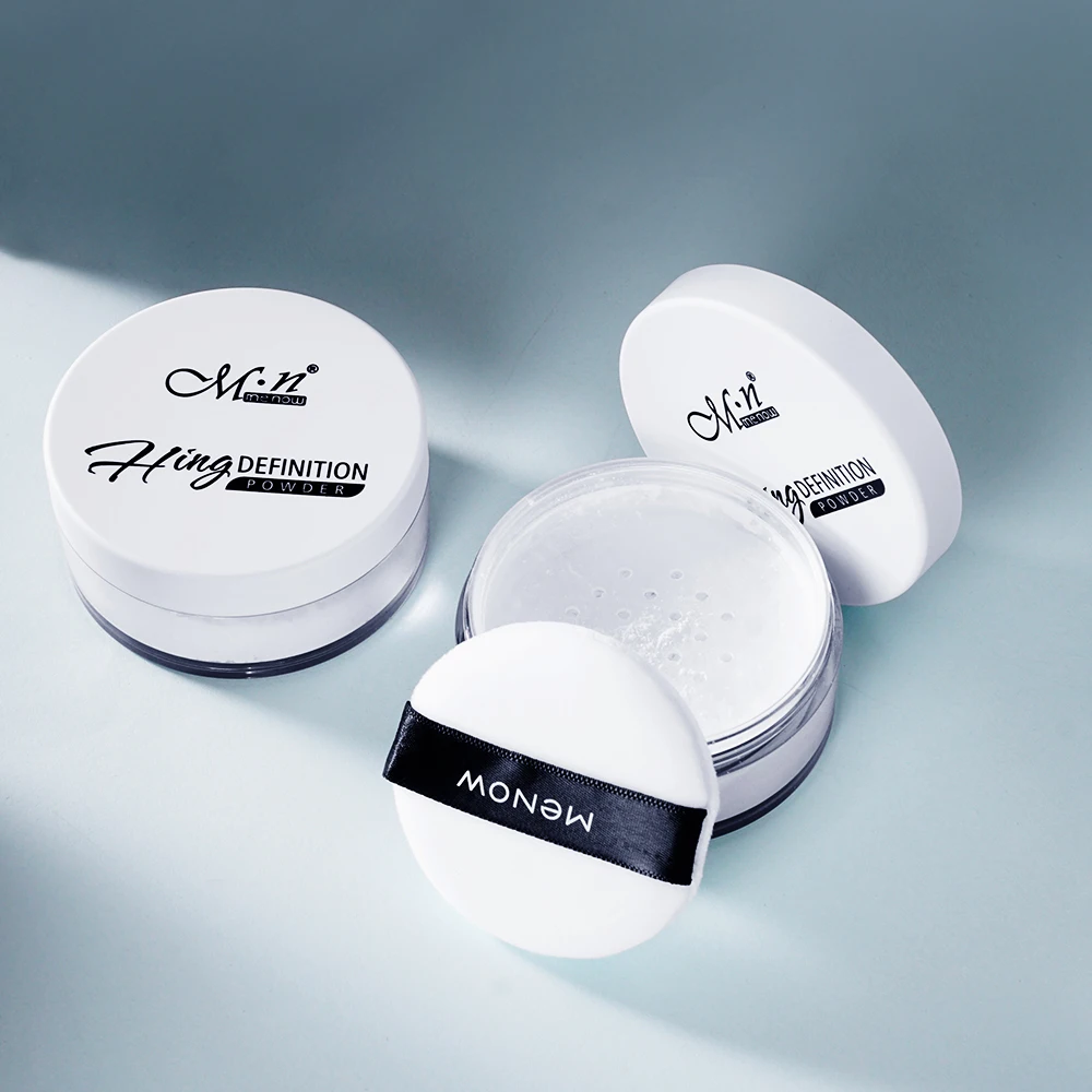 MENOW water based talc free and vegan loose powder private label makeup setting loose powder guangzhou