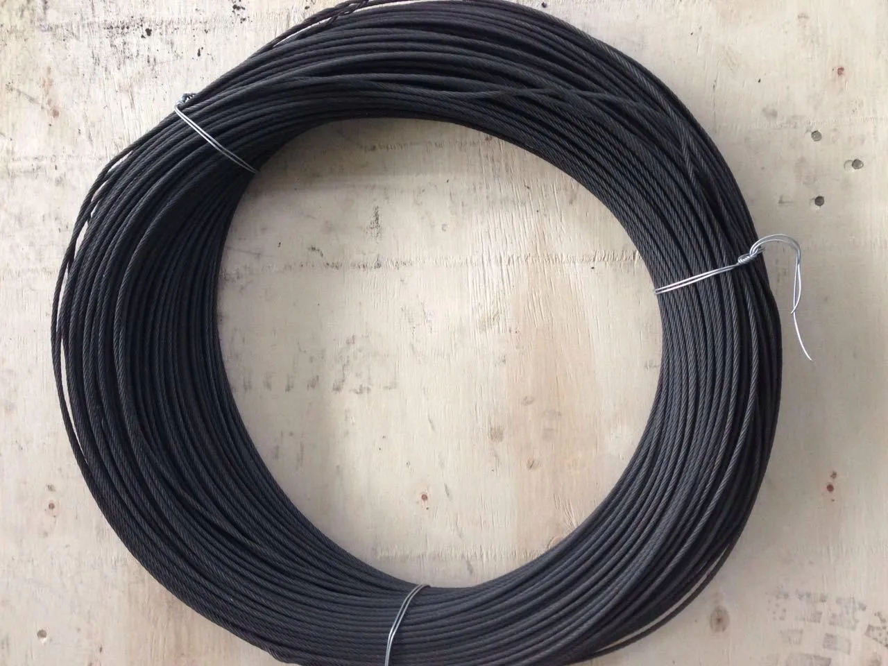 black galvanized steel wire rope cable for showing
